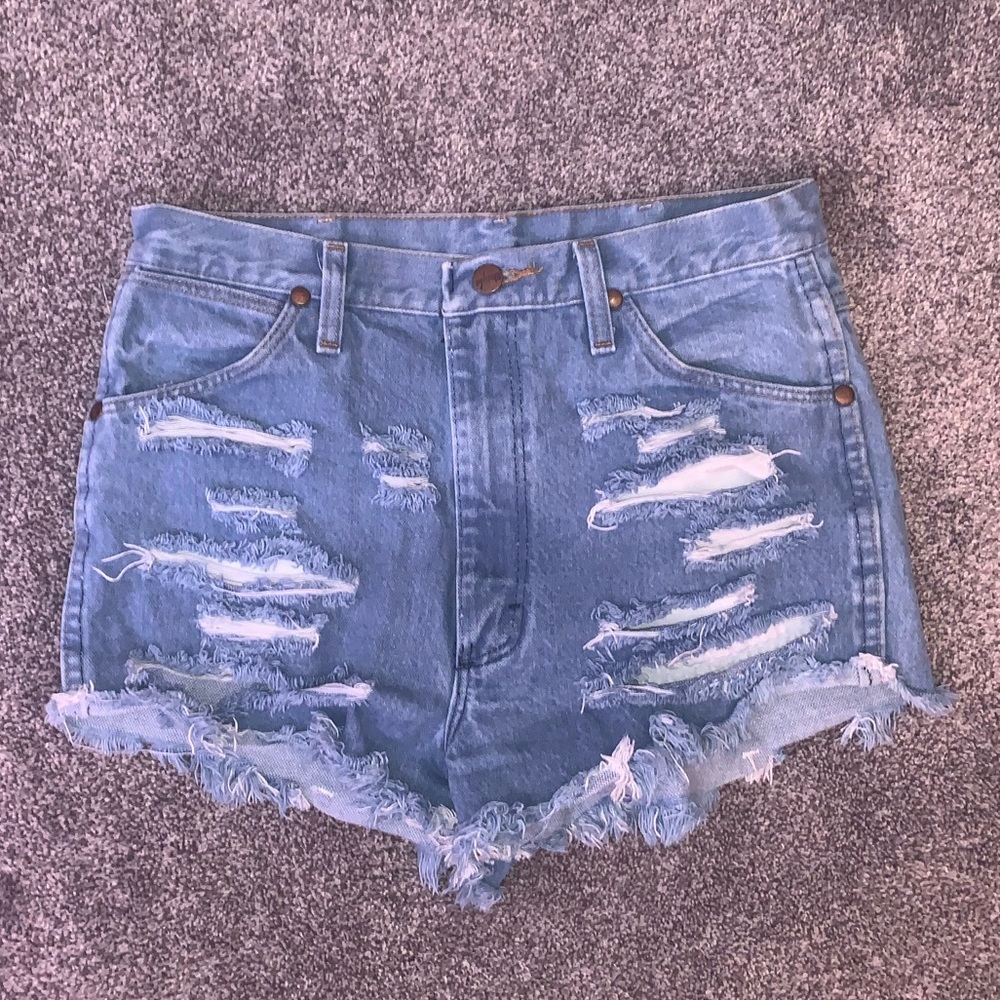 Light Wash Denim Shorts